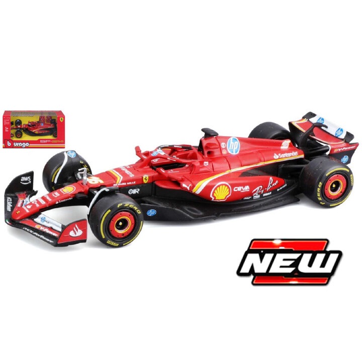 Модел на автомобил Ferrari SF24 No.16 C.Leclerc (2024) 1:43 Bburago