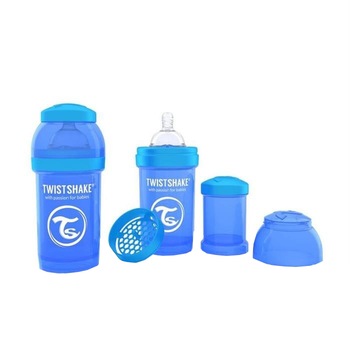 Biberon Twistshake 180 ml, Albastru Biberon Twistshake 180 ml, Albastru
