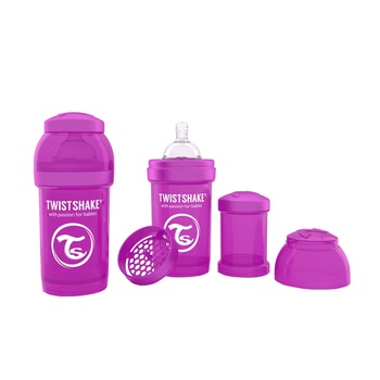 Biberon Twistshake 180 ml, Violet Biberon Twistshake 180 ml, Violet
