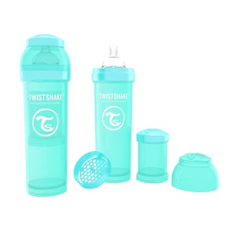 Biberon Twistshake 330 ml, Turcoaz Biberon Twistshake 330 ml, Turcoaz
