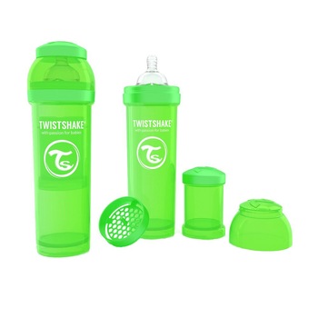 Biberon Twistshake 330 ml, Verde Biberon Twistshake 330 ml, Verde