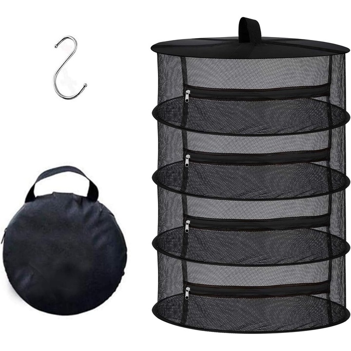 Plasa uscare plante, fructe, flori, ciuperci, Se pliaza plat, pentru o stocare usoara