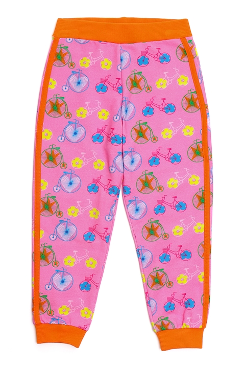 Agatha Ruiz de la Prada, Biciklis mintájú szabadidőnadrág, Narancssárga/Rózsaszín/Kék, 164 CM