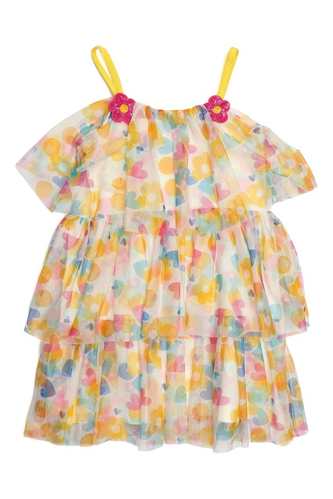 Agatha Ruiz de la Prada, Рокля от тюл на пластове, Розово/Син/Синапено жълто