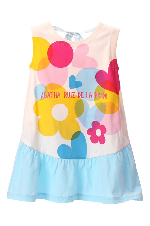Agatha Ruiz de la Prada, Памучна рокля с набран подгъв, Многоцветен