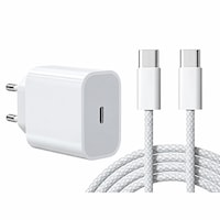 Incarcator rapid PD3.0 30W cu cablu USB-C 100cm, Kynetic®, pentru iPhone 18/17/16/15, Samsung, compatibil cu dispozitive Type-C