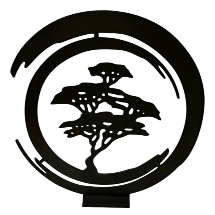 Deoratiune copac bonsai, negru, PLA