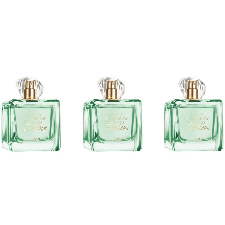 Set parfum Avon This Love, 3 x 100 ml, pentru femei
