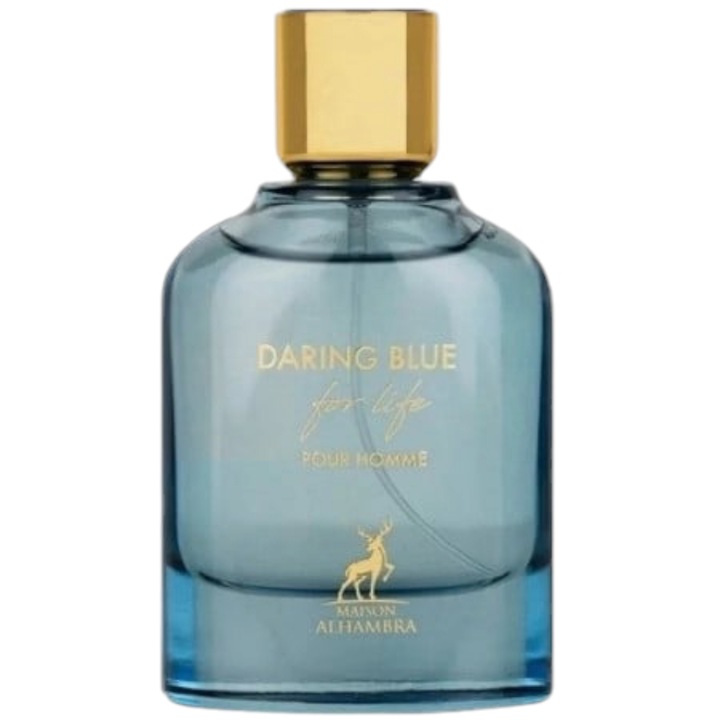 Apa de parfum Daring Blue For Life Maison Alhambra, barbati, 100 ml