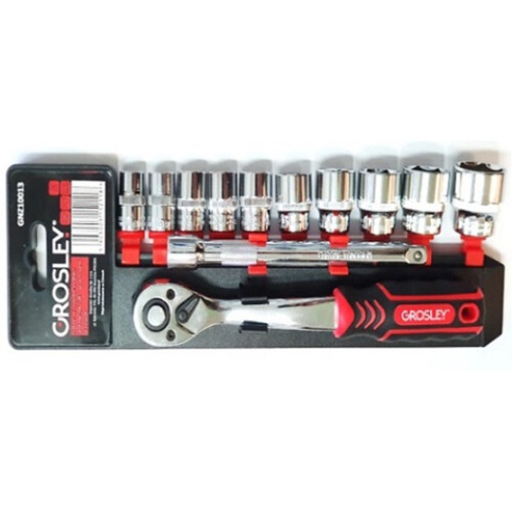 Set chei tubulare GROSLEY 3/8" 12 piese