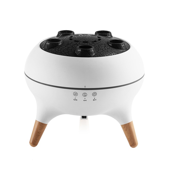 2 az 1-ben aromaterápiás diffúzor, Miraza, Vulcan modell Medusa gőzzel, 250 ml, 6 féle LED lámpa, zene szinkronizálás, időzítő és automatikus kikapcsolás