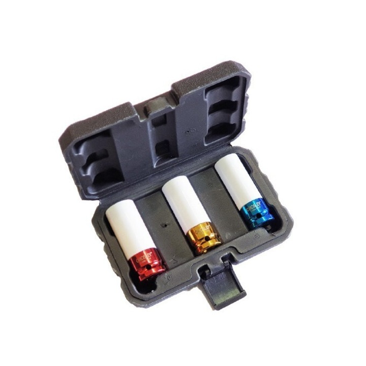 Set chei tubulare mecanice GROSLEY 1/2" 3 piese (pentru jante din aliaj)