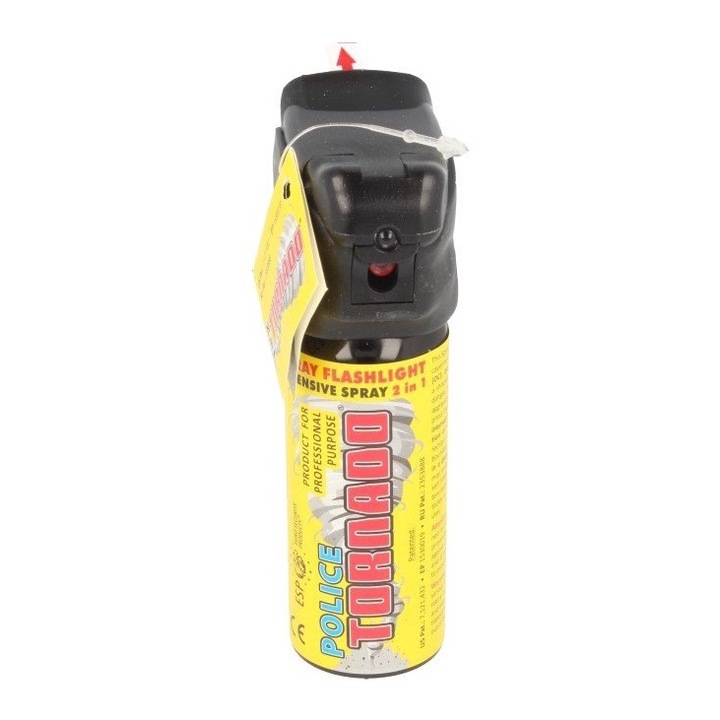 Spray Cu Piper, Esp Euro Security Products, Spray Si Lanterna Pentru Politie 50Ml Sfl 01 50, Provoaca Lacrimare, Iritatie La Respiratie Si Arsuri Ale Pielii, Eficienta De Pana La 4 m!, Tip De Pulverizare Jet, Greutate 83 g, Dimensiuni 35 x 100 mm