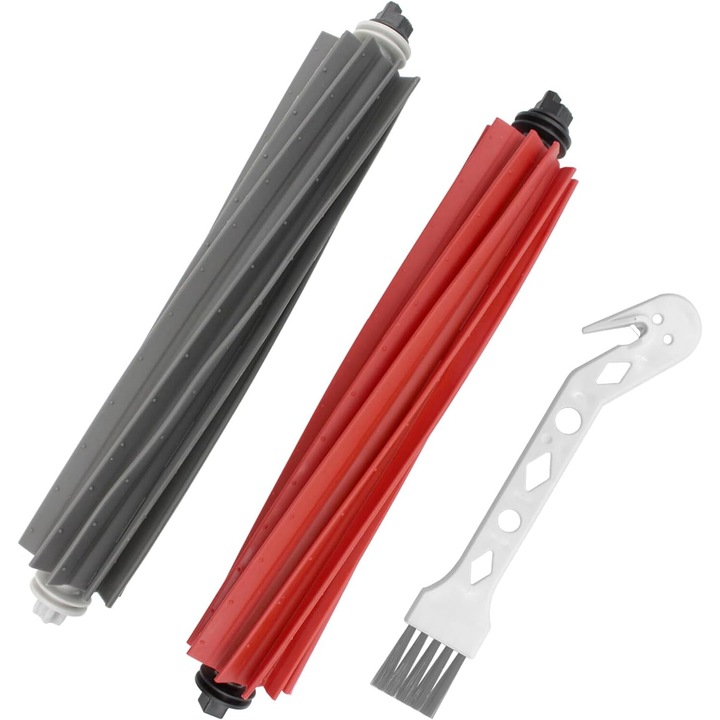 Set 2 Perii Principale din Cauciuc Compatibile cu Xiaomi Roborock S8/S8+/S8 PRO Ultra – Piese de Schimb pentru Seria S8