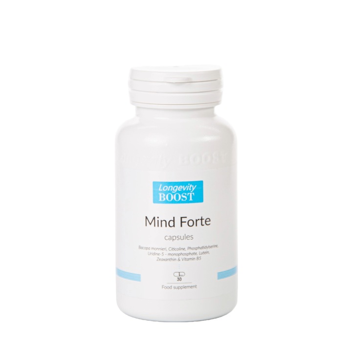Mind Forte, Longevity BOOST, Flacon 30 capsule, 19.668 g