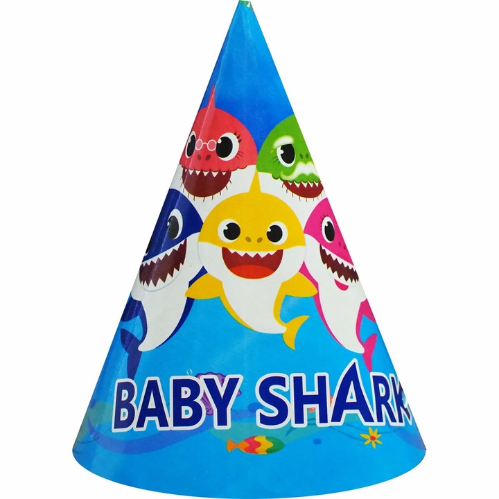 Set 6 coifuri Baby Shark