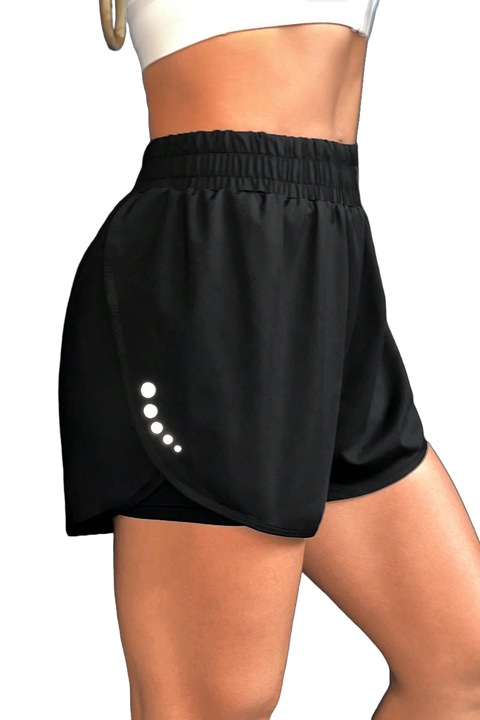 Pantaloni Scurti Sport Cu Talie Elastica Pentru Alergare, Cu Buzunar Pentru Telefon S
