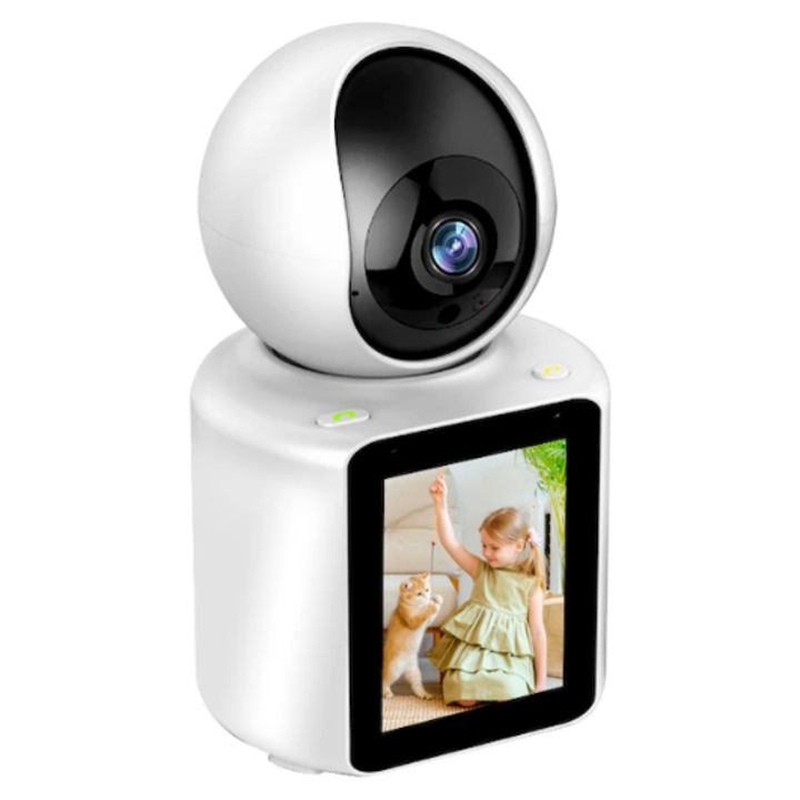 Интелигентен бебефон за бебета и деца Lotfi, full 1080p, wifi, нощно виждане, аудио видео наблюдение и комуникация, сензор за движение