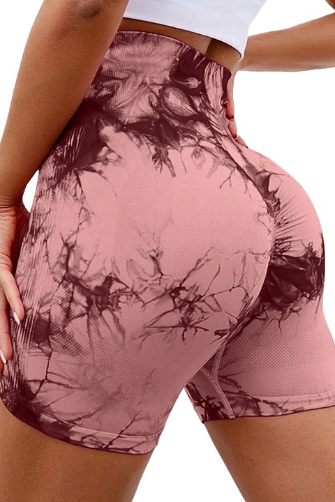Set 3 Pantaloni Scurti Fara Cusaturi Unici, Tye-Die, Atletici Casual, Yoga S INTL