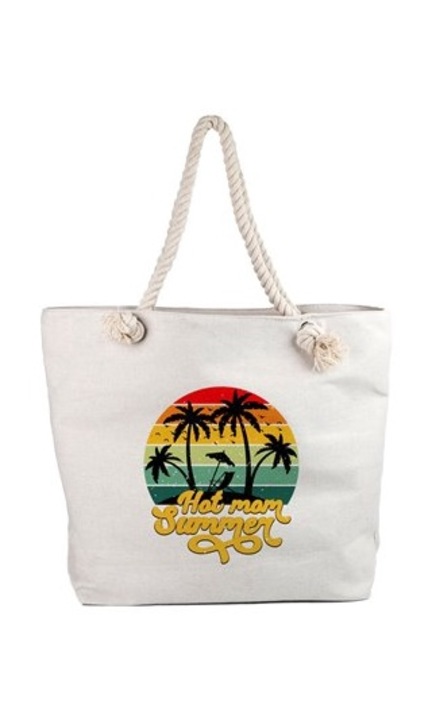 Dögös anyuka nyári modell strandtáska, fehér