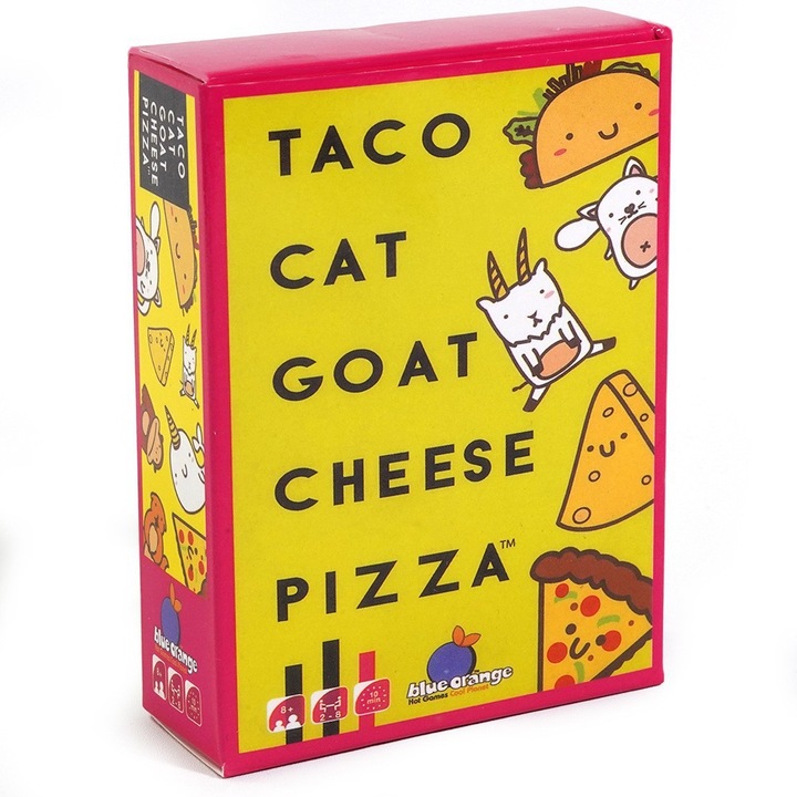 Kék narancs - Taco Chat kecskesajtos pizza - Tábla / Kártya / Atmoszféra és gyorsasági játék Ideális szórakozáshoz családdal vagy barátokkal esténként - 2-8 játékos számára - 8 éves kortól(Angol)