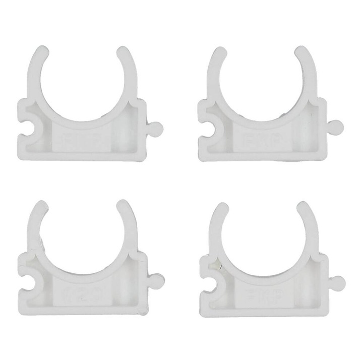 Set 4 Cleme Suport Teava Pvc, Pe, Pe-X, Pp, Pb, 20Mm