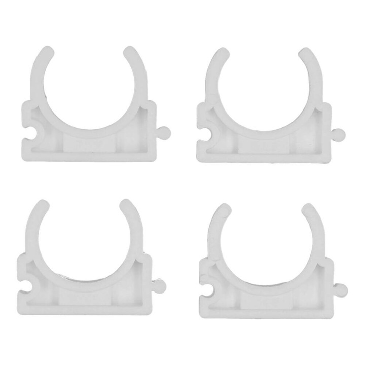 VOREL 4 db csőtartó bilincs készlet PVC, PE, PE-X, PP, PB, 25 mm