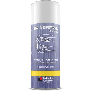 Spray primer Policolor Automotive, SILVERPOL Gri deschis, 400 ml Spray primer Policolor Automotive, SILVERPOL Gri deschis, 400 ml