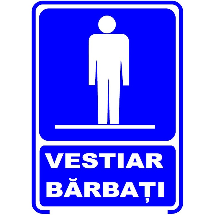 Set de 2 indicatoare A5- Vestiar barbati