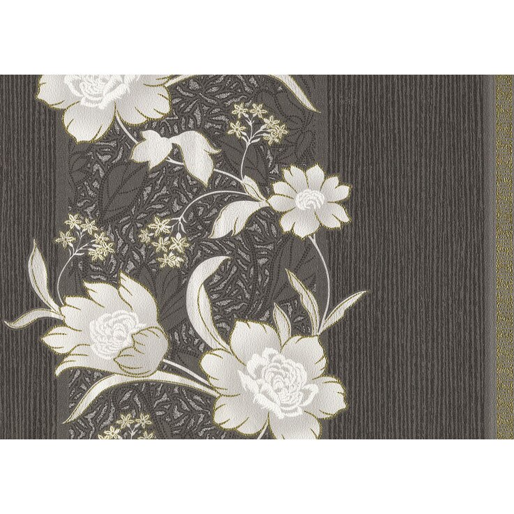 Tapet DEGRETS 027-12 hartie Melania - Versace negru-alb sizes 0.53m x 10.05m = 5.3 mp