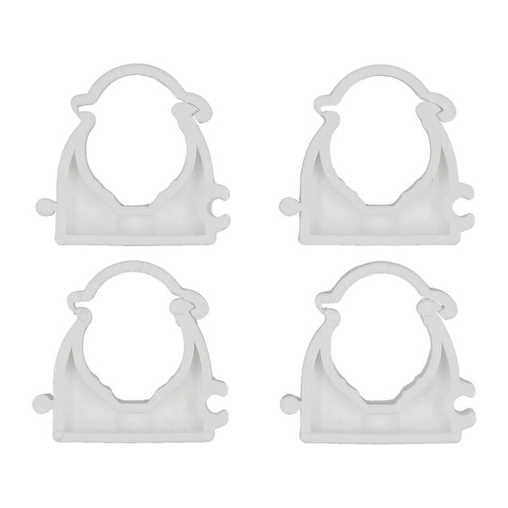 VOREL Set 4 cleme blocabile suport teava PVC, PE, PE-X, PP, PB, 22 mm