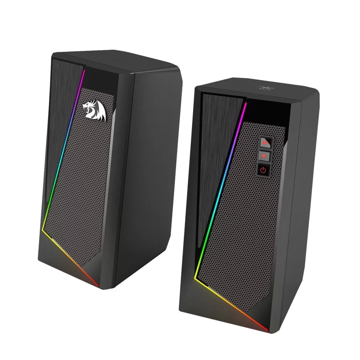 Boxe Redragon Anvil, iluminare RGB, 5W RMS (2.5W x 2), difuzor 2.5", Jack 3.5mm, USB, Negru