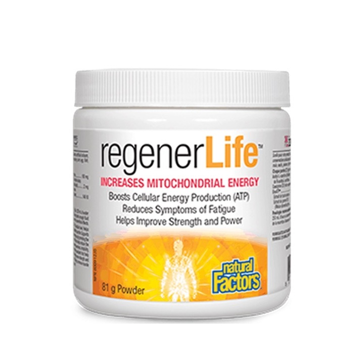 Хранителна добавка Natural Factors Regener Life™ Увеличава митохондриалната енергия 0,081 кг