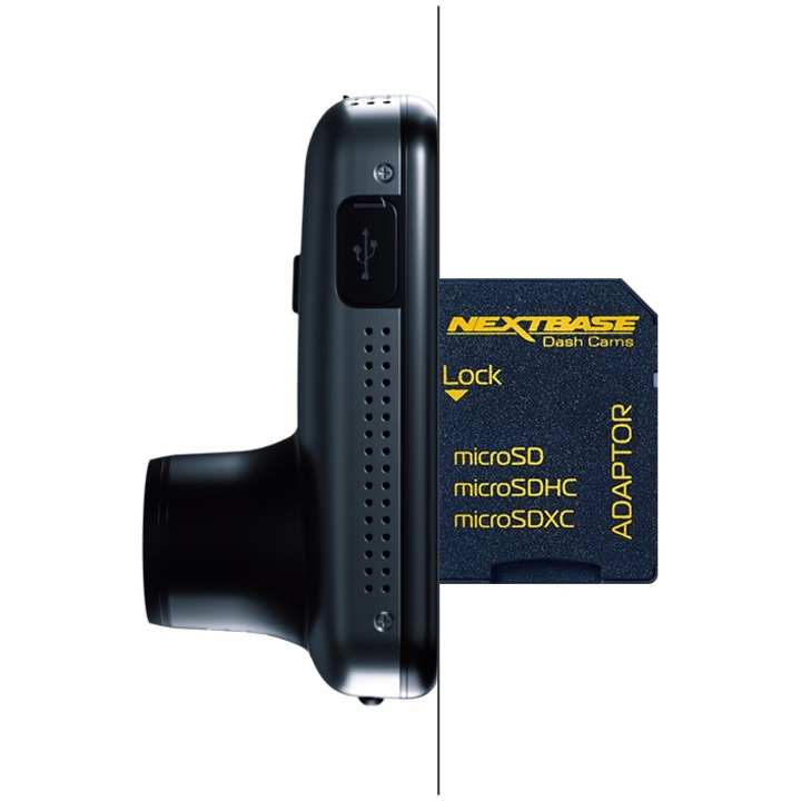 Видеорегистратор Nextbase 622GW 4K Ultra HD, Включена microSD карта 128GB (NBDVR622GW+NBDVRS2SD128GBU3), Сензорен дисплей IPS 3", 4K@30fps, ъгъл 140°; Wi-Fi, Bluetooth