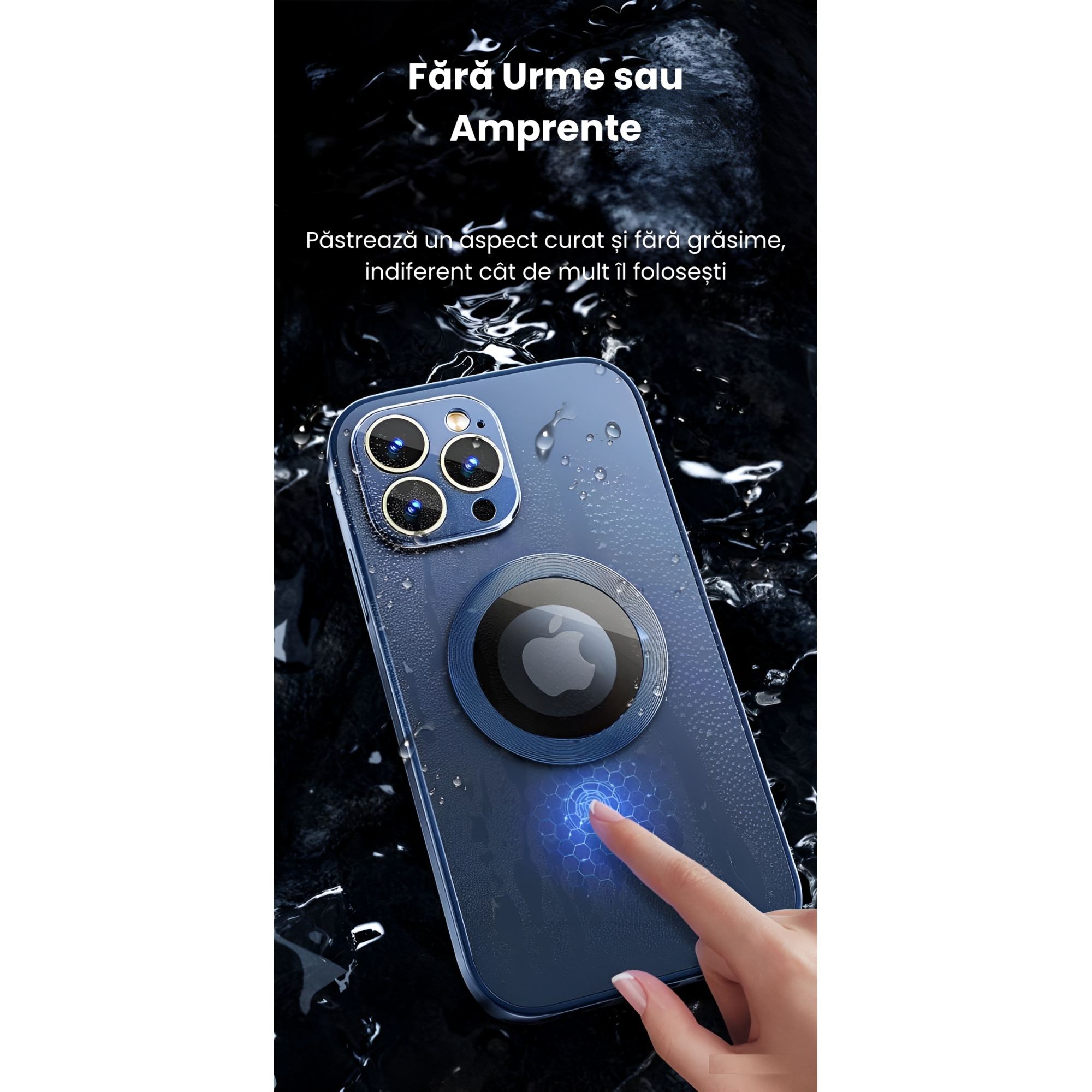 Husa Protectie cu incarcare MagSafe pentru iPhone 14 Pro Max, Slspeed, Protectie completa si design rafinat, materiale premium si rezistenta sporita la socuri, Gri Inchis