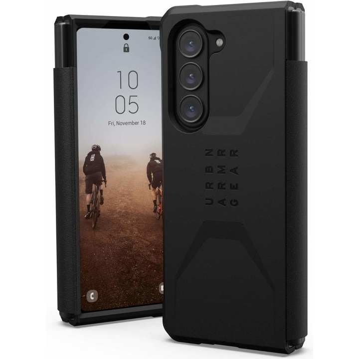 Husa UAG Civilian Series compatibila cu Samsung Galaxy Z Fold5 Black