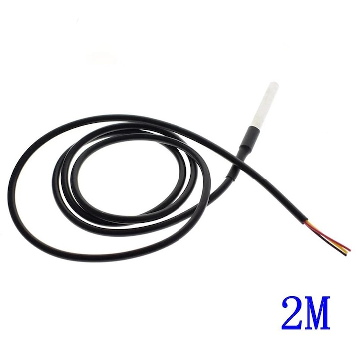 Vízálló hőmérséklet-érzékelő, merülő, DS18B20, 2M