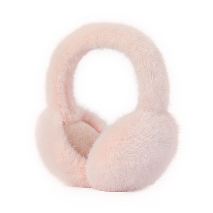 Fülvédő, fejhallgató stílusok, poliészter, divatos téli téma, univerzális méret, rózsaszín
