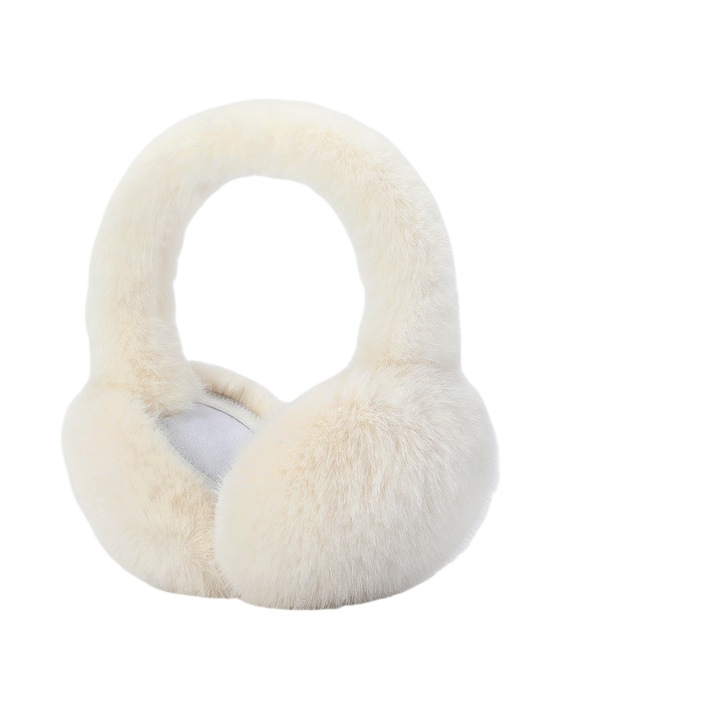 Fülvédő, fejhallgató stílusok, poliészter, divatos téli téma, univerzális méret, fehér