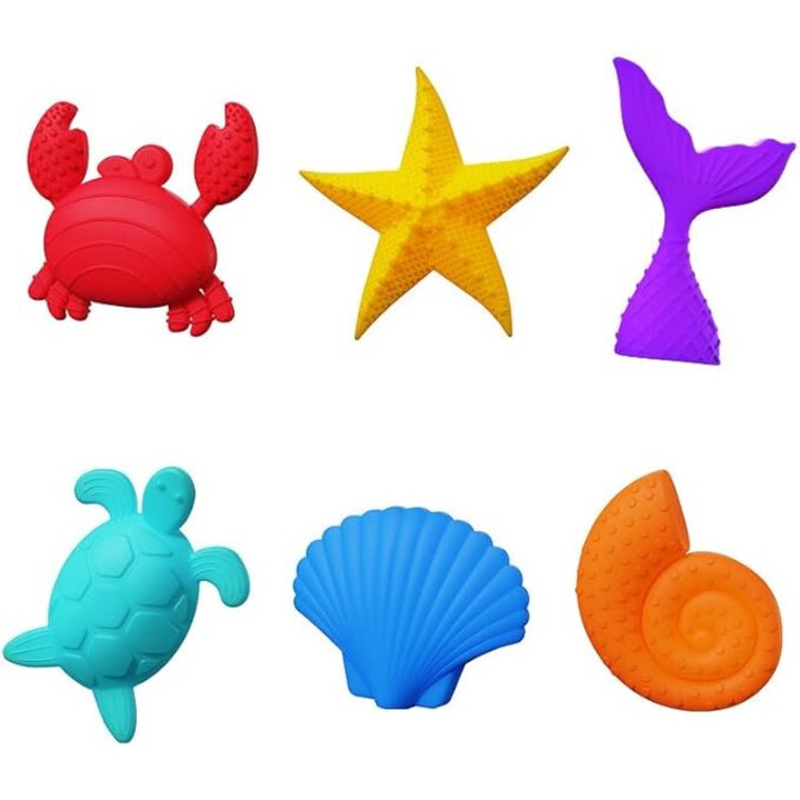 Érzékszervi interaktív játékok babáknak és gyerekeknek 6 db tarka darabból álló készlet