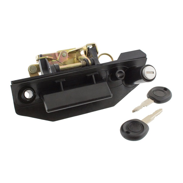 Maner extern trapa spate, MODECAR, VW T4 Transporter, neagra, 1990-2003, set cu 2 chei