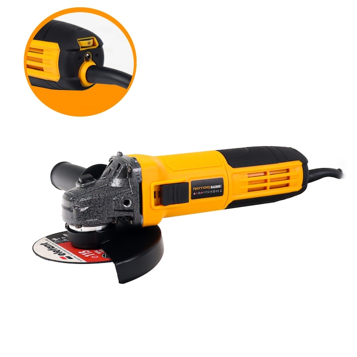Flex Polizor unghiular cu variator ROTOR RAG800, 800W, Variator . 1100 RPM