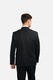 Черно двуредово сако, slim-fit, Черен