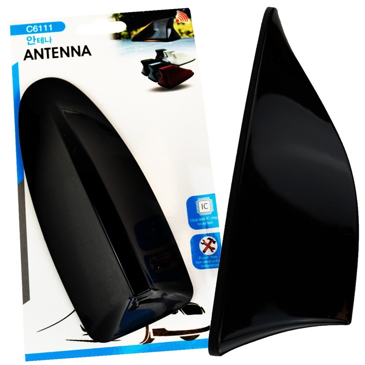 AM-FM rádióantenna autóba, 17x7,5x6,5cm, egyszerű telepítés