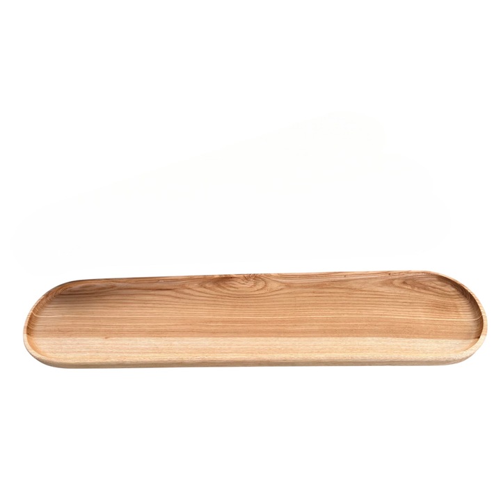 Platou din lemn pentru servire, dimensiune 52 x 12 x 2 cm