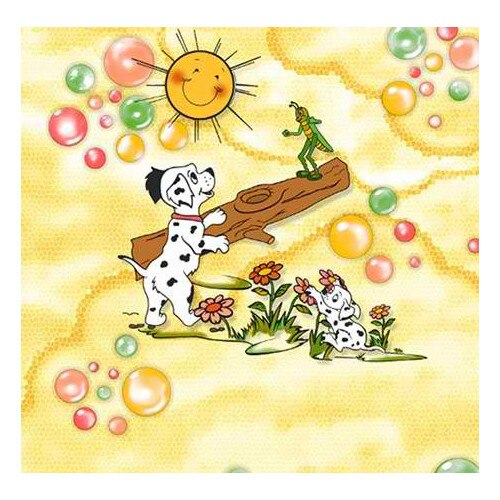 Tapet DEGRETS 1007 hartie Dalmatian galben sizes 0.53m x 10.05m = 5.3 mp