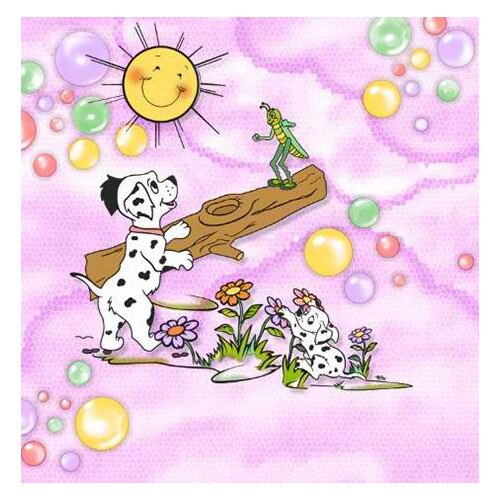 Tapet DEGRETS 1009 hartie Dalmatian roz sizes 0.53m x 10.05m = 5.3 mp