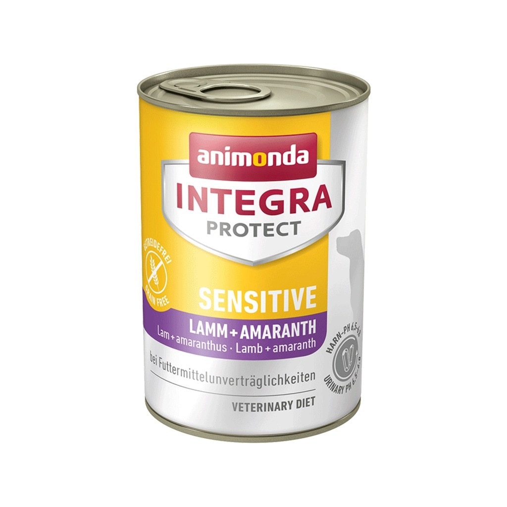 Hrana pentru caini INTEGRA SENSITIVE MIEL + AMARANT 400 GR