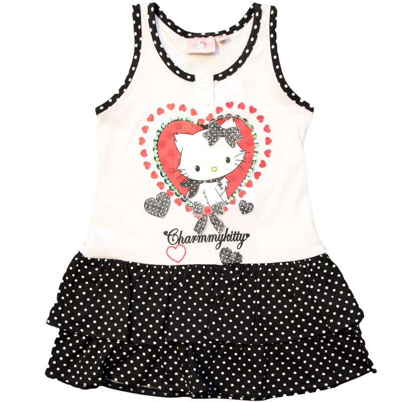 Rochie copii Charmmy Kitty alb negru