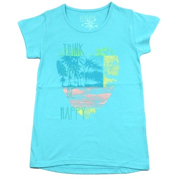 Tricou fete Losan bleu, marime 12 ani Tricou fete Losan bleu, marime 12 ani